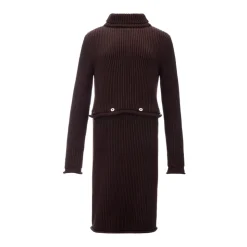Chunky Baumwoll-Rippstrickkleid