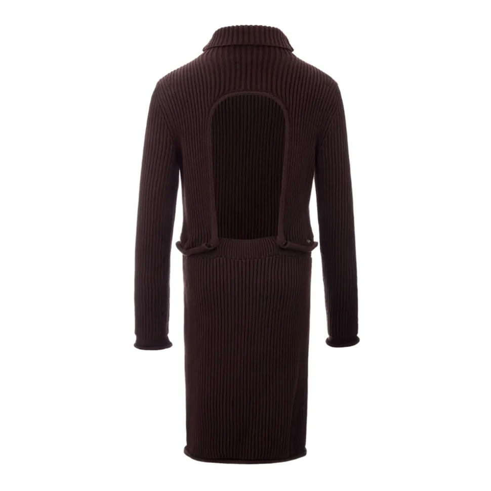 Chunky Baumwoll-Rippstrickkleid