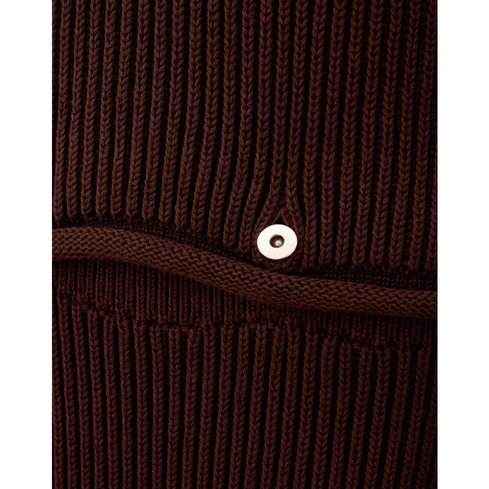 Chunky Baumwoll-Rippstrickkleid