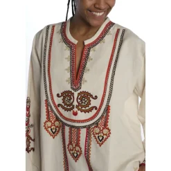 CINTHYA Hemd mit besticktem Plastron