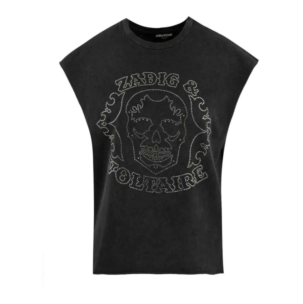 Cloe HC Skull Strass Tank