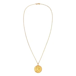 Coin Pendant Necklace Virgo