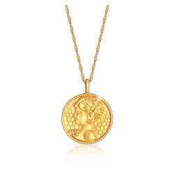Coin Pendant Necklace Virgo