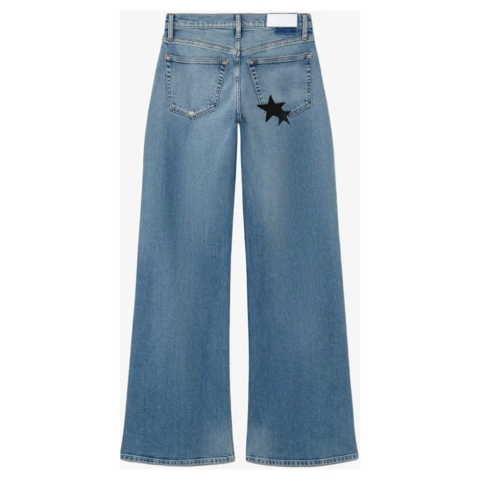 Comfort Stretch Mid Rise Wide Leg