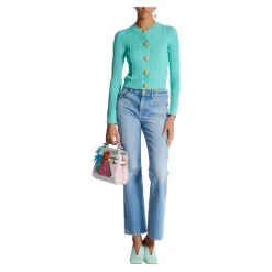 Cropped Strickjacke
