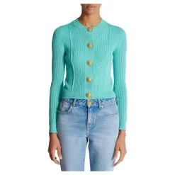 Cropped Strickjacke