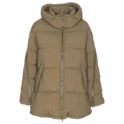 Damen Kapuzen-Pufferjacke