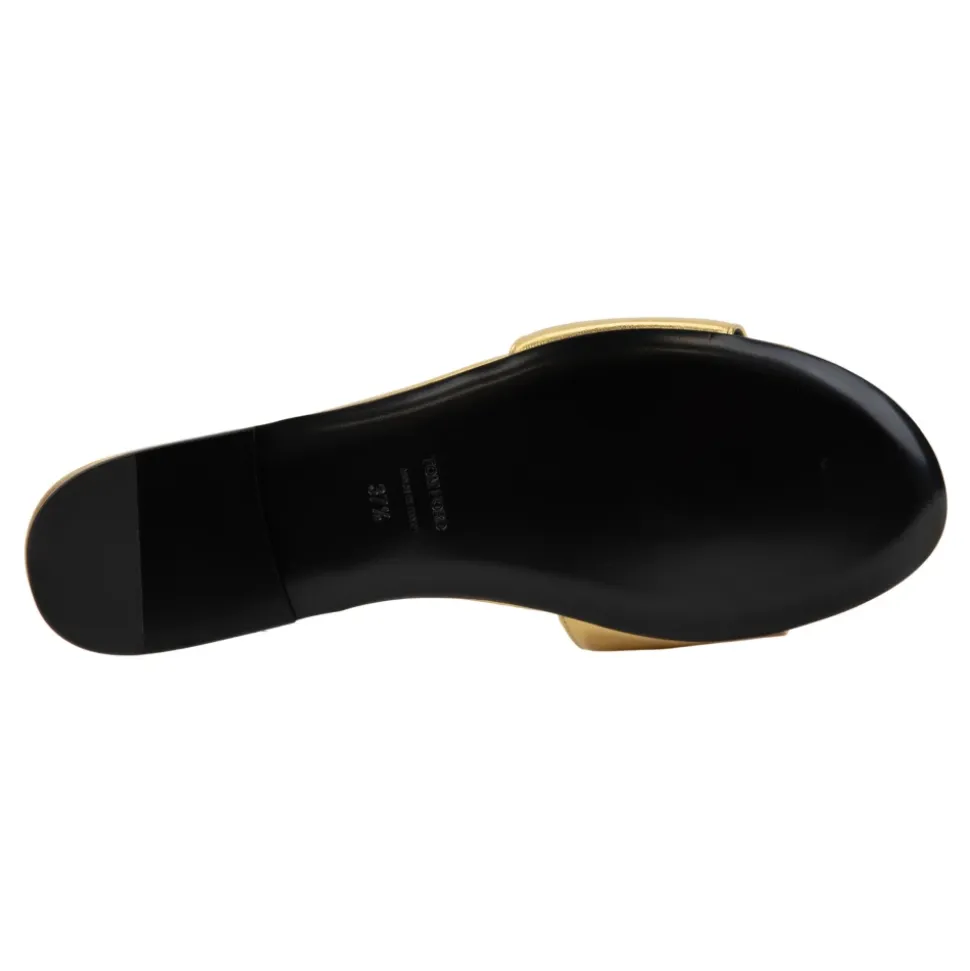 Damen Slip-On Ledersandalen