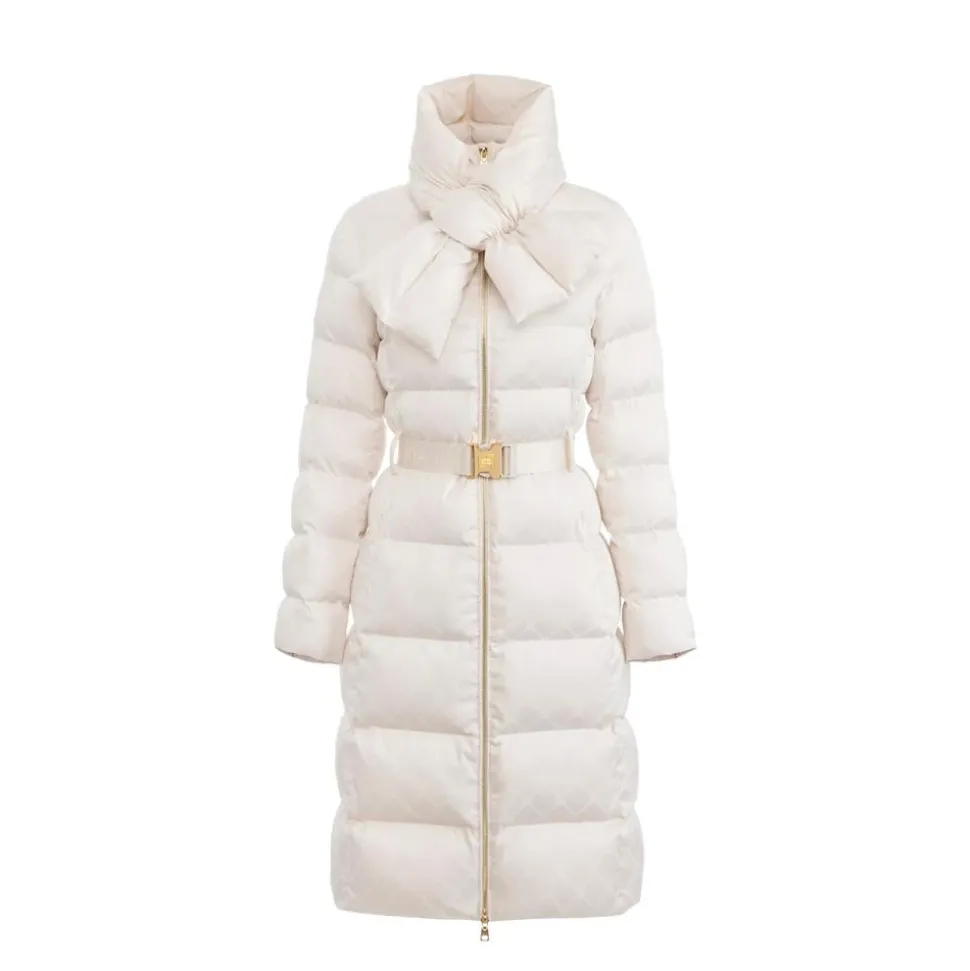 Daunenjacke aus Jacquard-Voile
