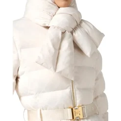 Daunenjacke aus Jacquard-Voile