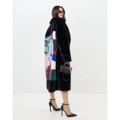 Deluxe Long Back Print Coat Lovers