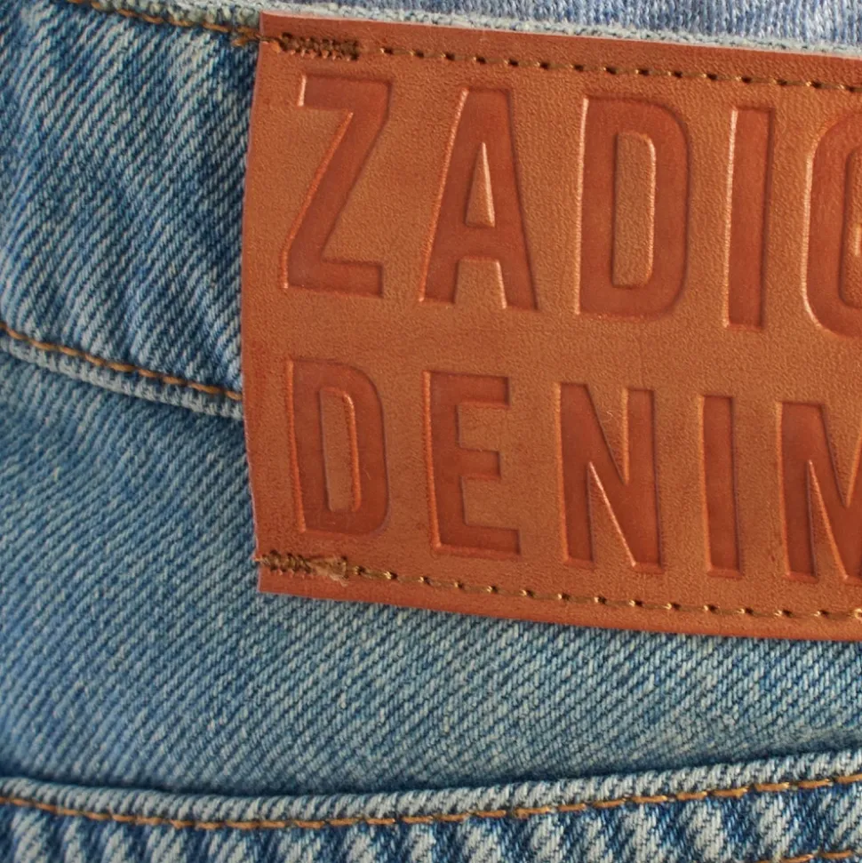 Denim Minirock mit Used-Look