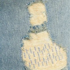 Denim Minirock mit Used-Look