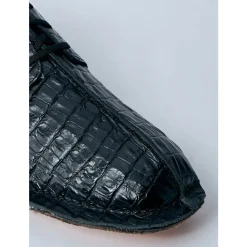 Derby Schuhe aus Krokodilleder