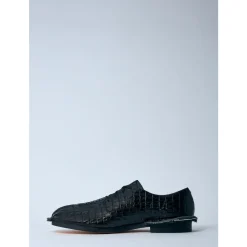 Derby Schuhe aus Krokodilleder