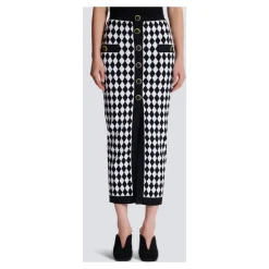 Diamond Jacquard Midi-Rock