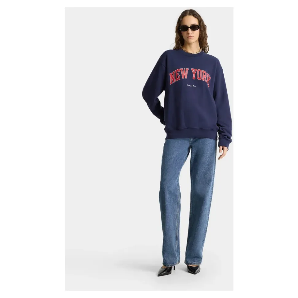 Dunkelblauer Crewneck Sweatshirt