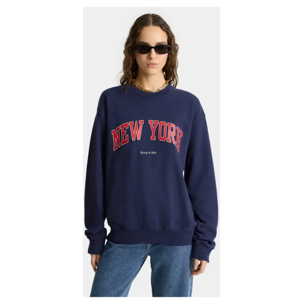 Dunkelblauer Crewneck Sweatshirt