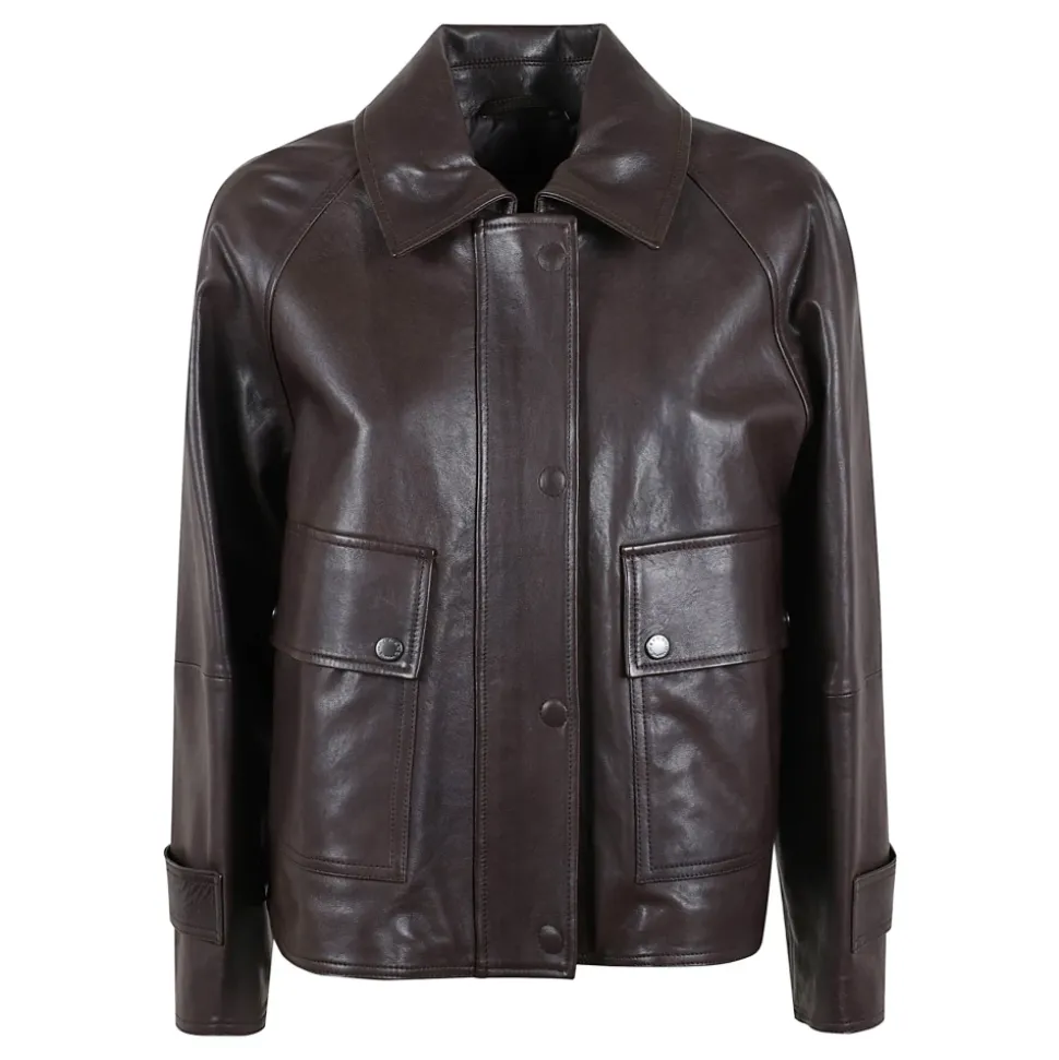 Ebony Lammlederjacke