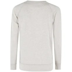 Ecru Sweatshirt mit Samtlogo