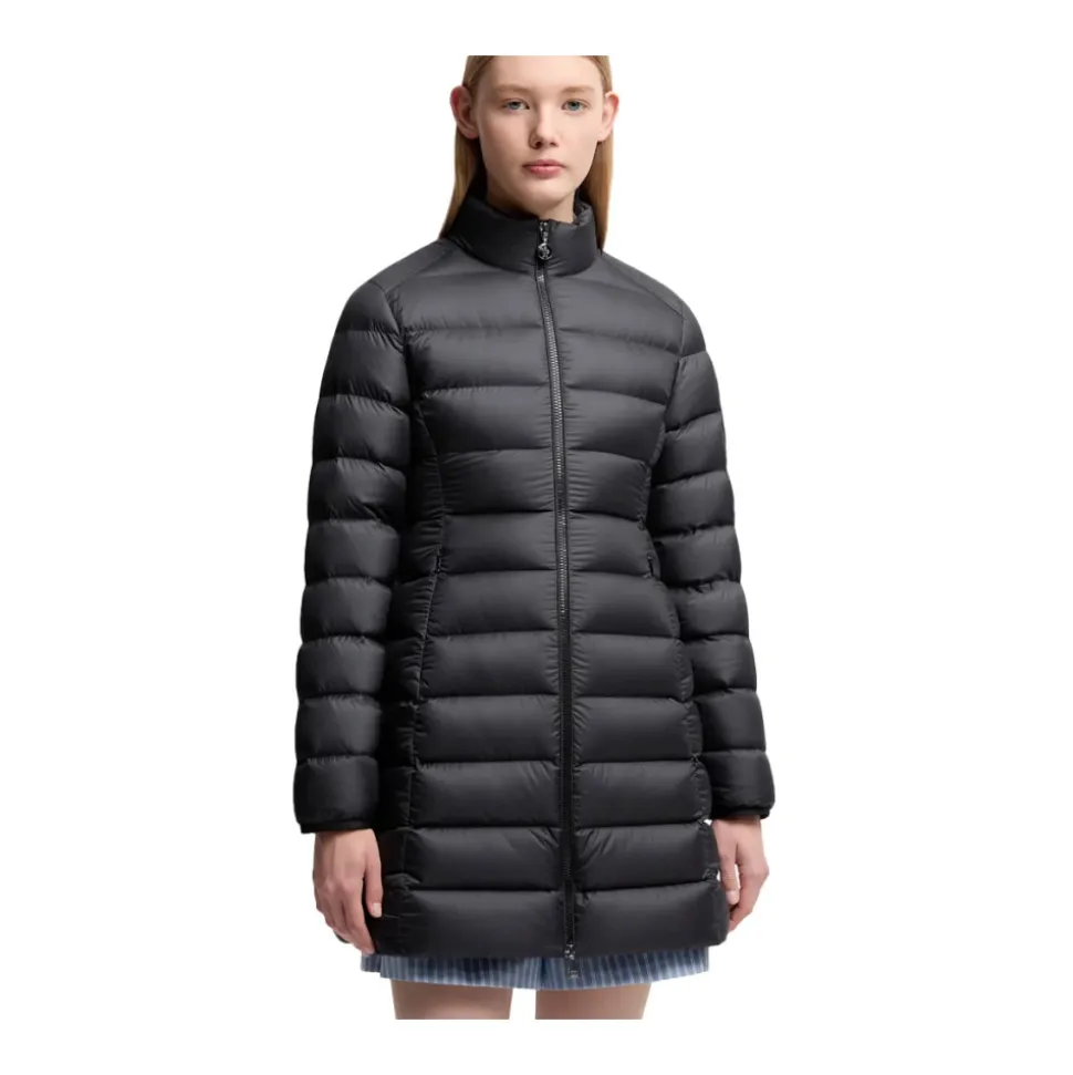 Elegante Mittellange Daunenjacke