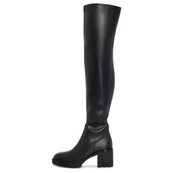Elegante Rise Overknee-Stiefel aus Leder