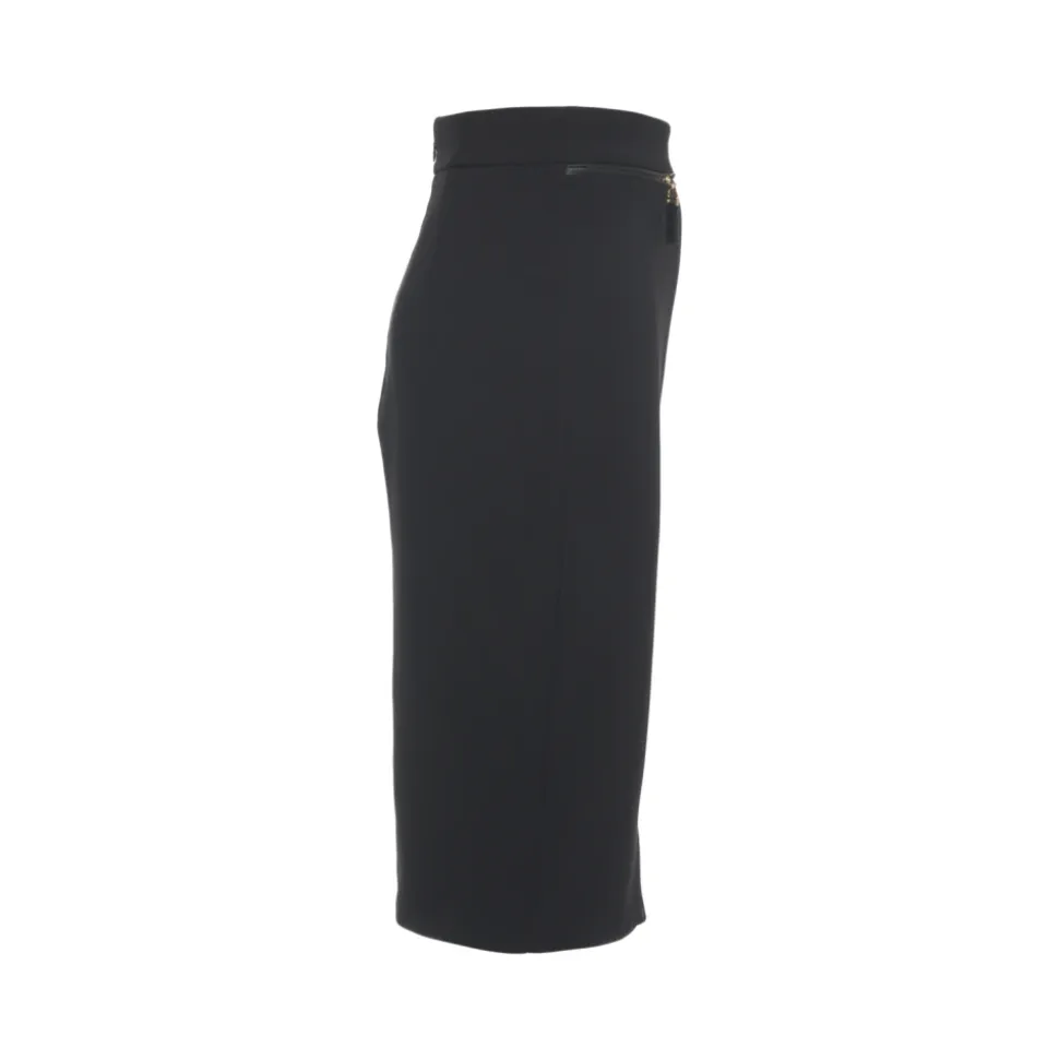 Eleganter Midi-Rock mit Reißverschlussdetails