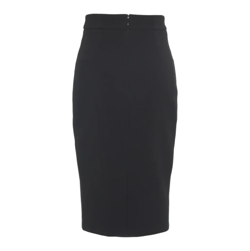 Eleganter Midi-Rock mit Reißverschlussdetails