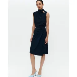 Eleganter Midi-Wickelrock