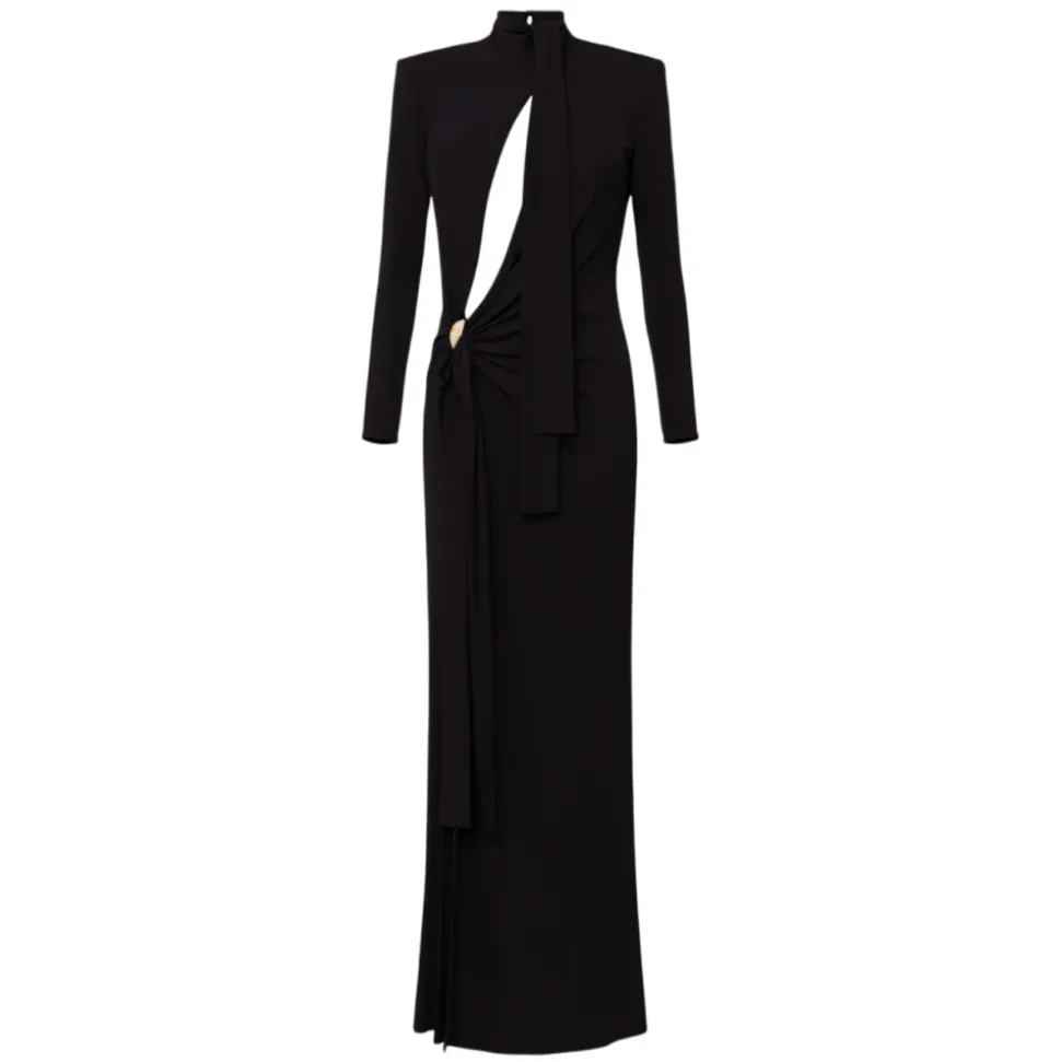 Elegantes Abendkleid mit Schmuckverzierungen