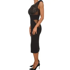 Elegantes Kleid aus Polyester und Elastan