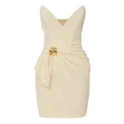Elegantes Kleid aus Polyester- und Elastan-Mischung