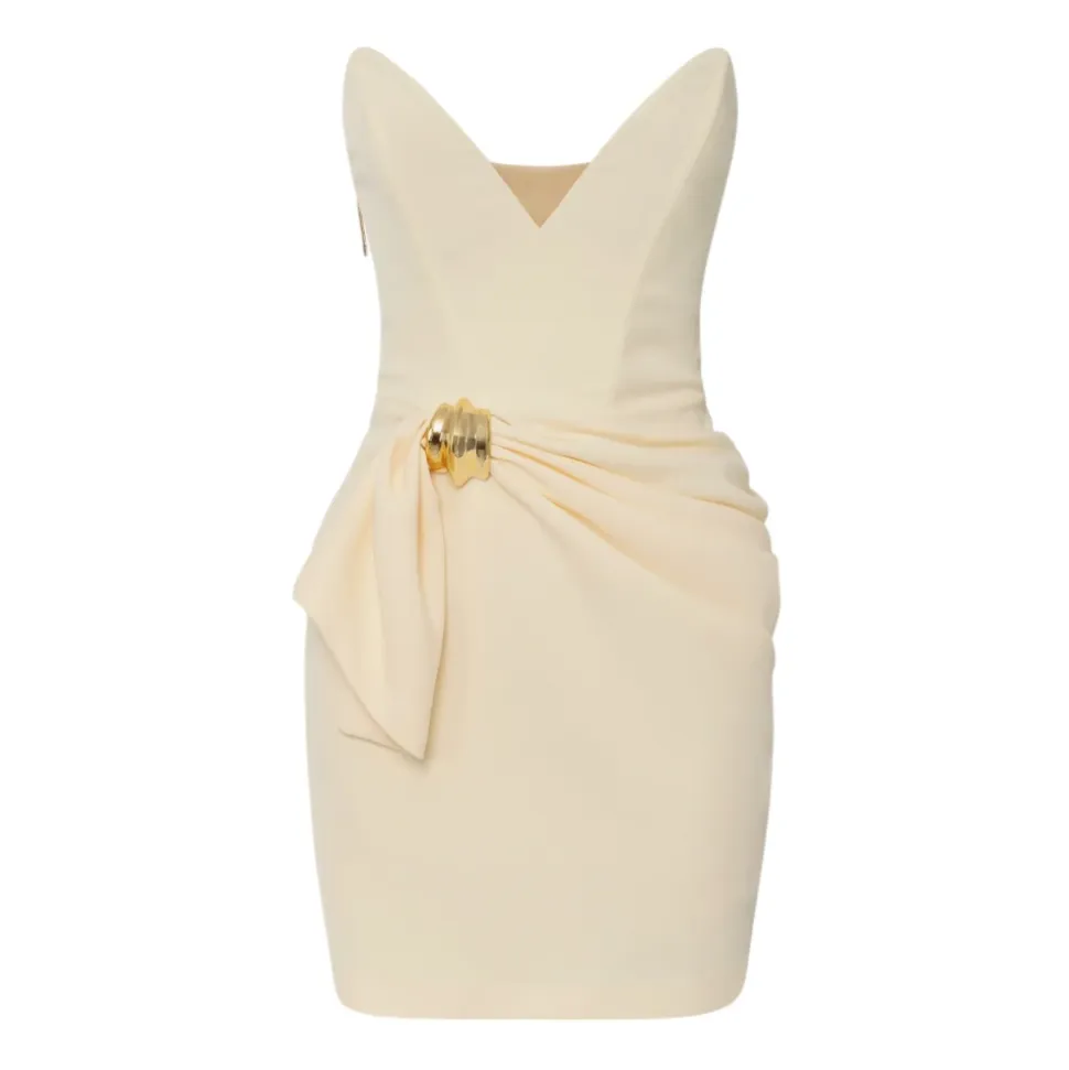 Elegantes Kleid aus Polyester- und Elastan-Mischung
