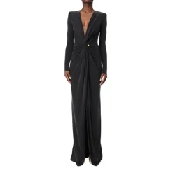 Elegantes Maxi-Abendkleid mit Drapierung
