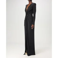Elegantes Maxi-Abendkleid mit Drapierung