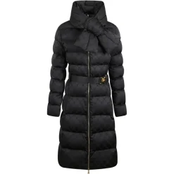 Elisabetta Franchi Coats Schwarz