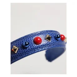 Embellished Leather Shoulder Strap Bag Handle
