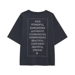 Empowered Graphic Tee Washed Black
