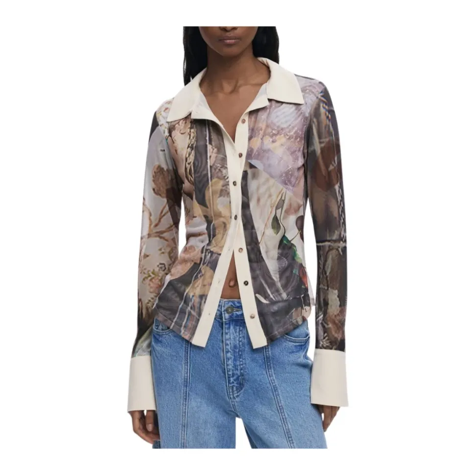 Eyre Langarmshirt mit Muster