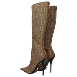 Fabric High Heel Boots