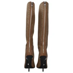 Fabric High Heel Boots