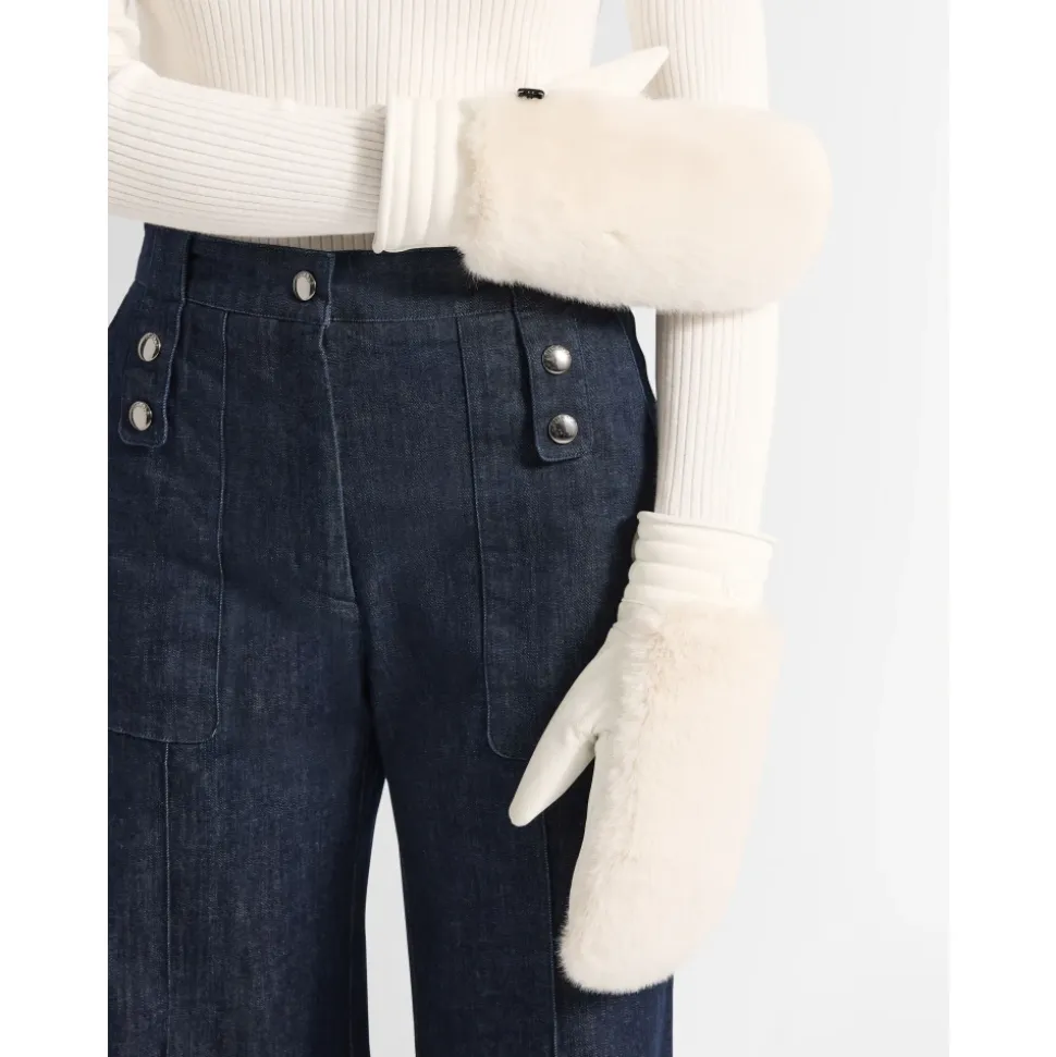 Fake Fur Ski Gloves