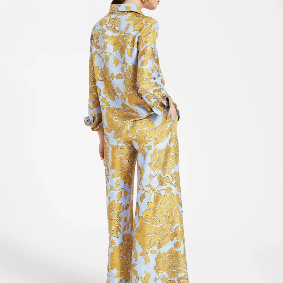 Fan Print Palazzo Hose