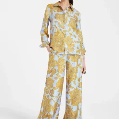 Fan Print Palazzo Hose