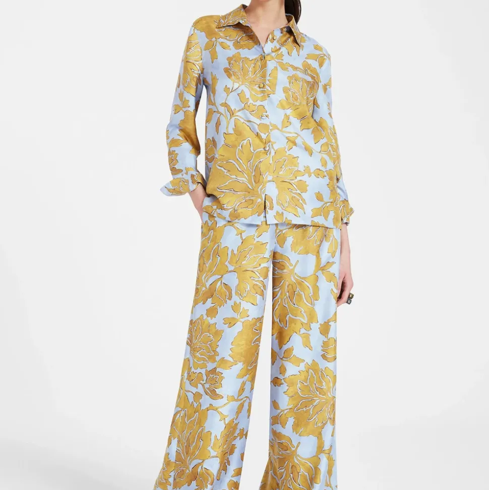 Fan Print Palazzo Hose