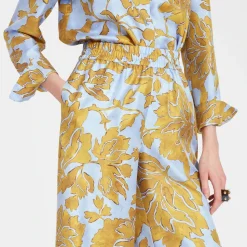 Fan Print Palazzo Hose