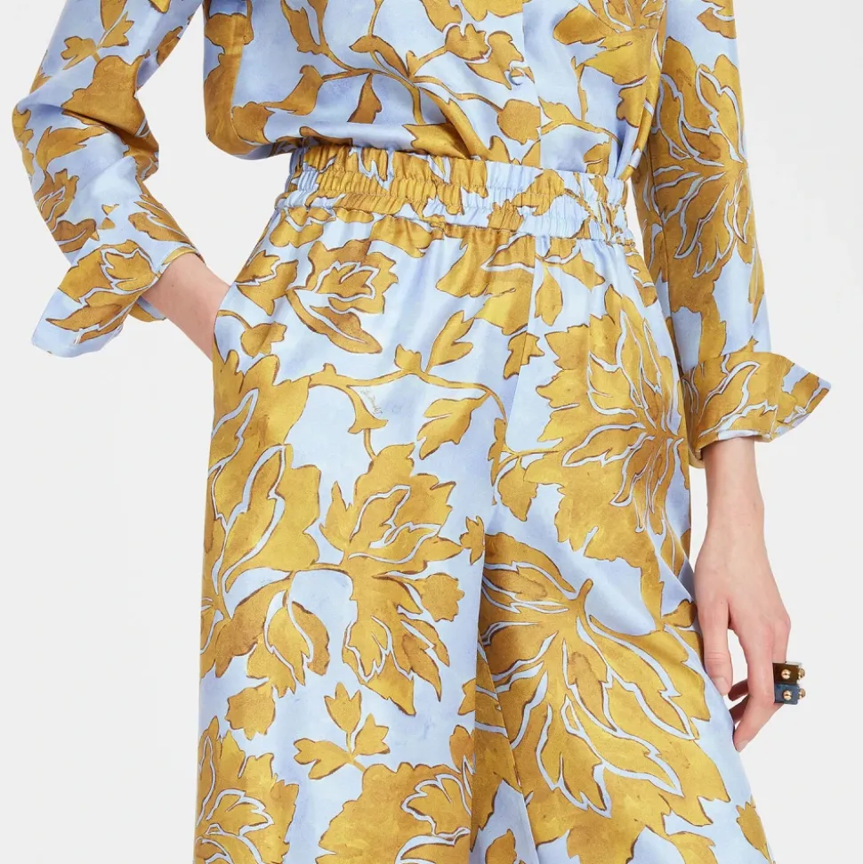 Fan Print Palazzo Hose
