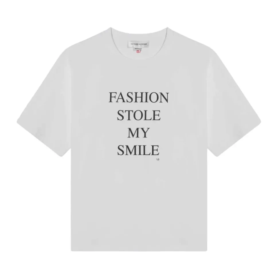 Fashion Stole My Smile Slogan T-Shirt