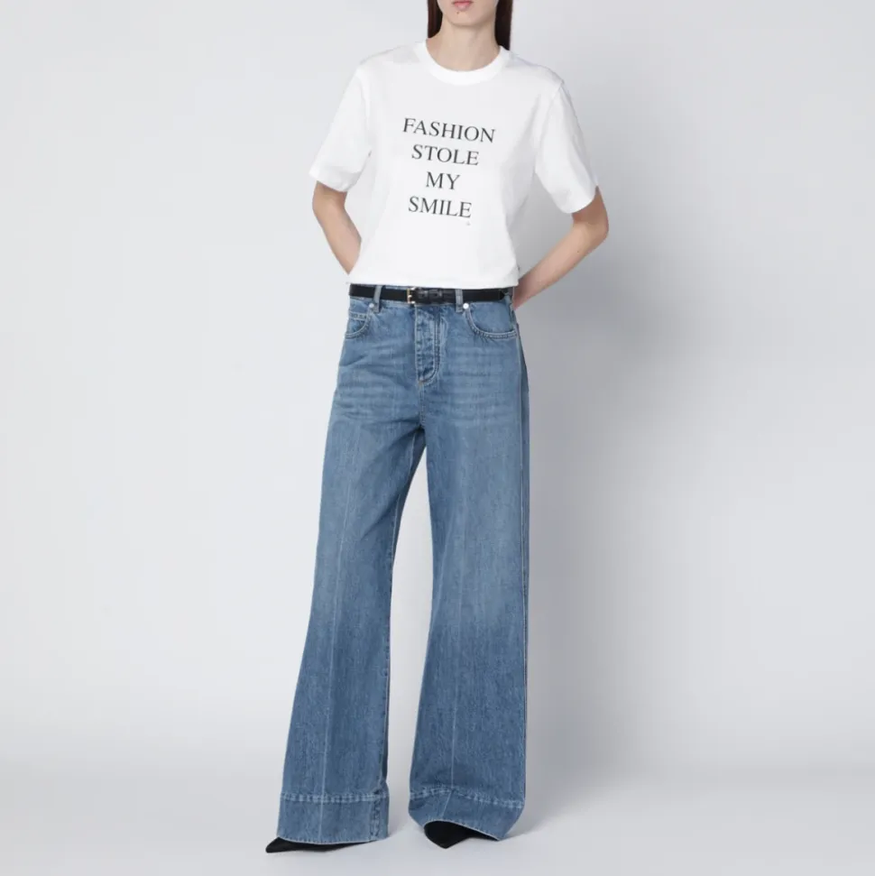Fashion Stole My Smile Slogan T-Shirt