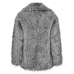 Faux Fur Mantel